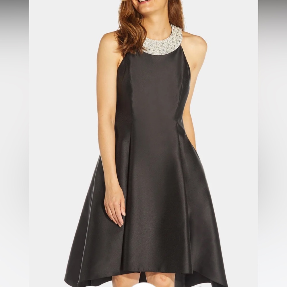 Adrianna Pepell Mikado Halter Dress
